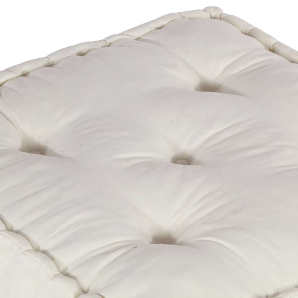 Modulär soffa krämfärgat tyg 70x70x36