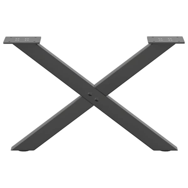 Soffbordsben X-formade 2 st antracit 50x(30-31) cm stål