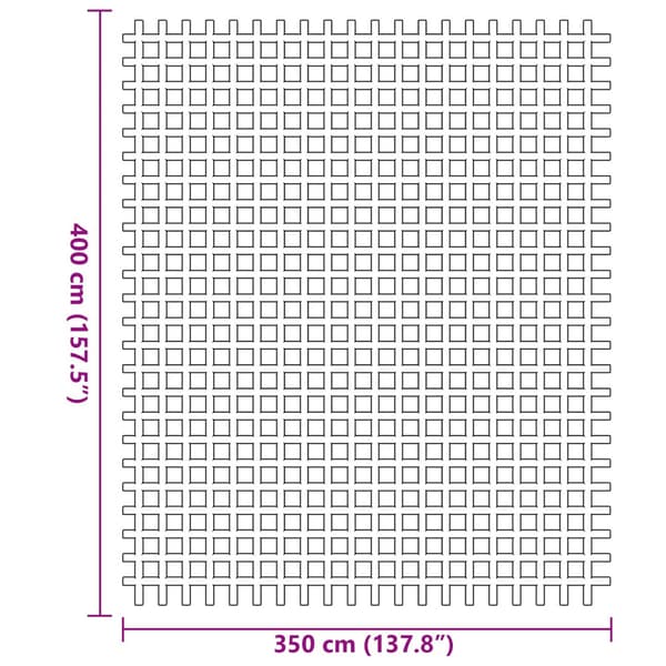 Tältmatta Antracit 400 × 350 cm Polyester