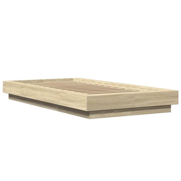 Golvsängsram Sonoma-ek 80 x 210 cm Konstruerat trä