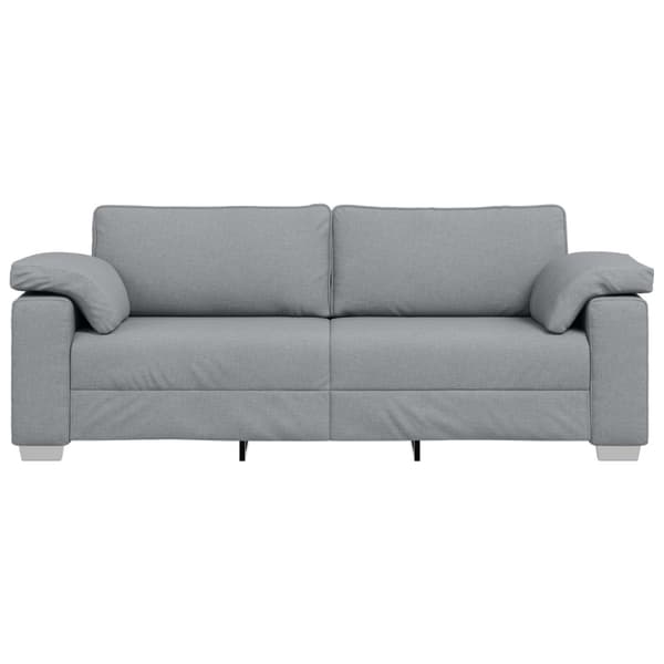 3-Sits soffa Ljusgrå 220 cm tyg