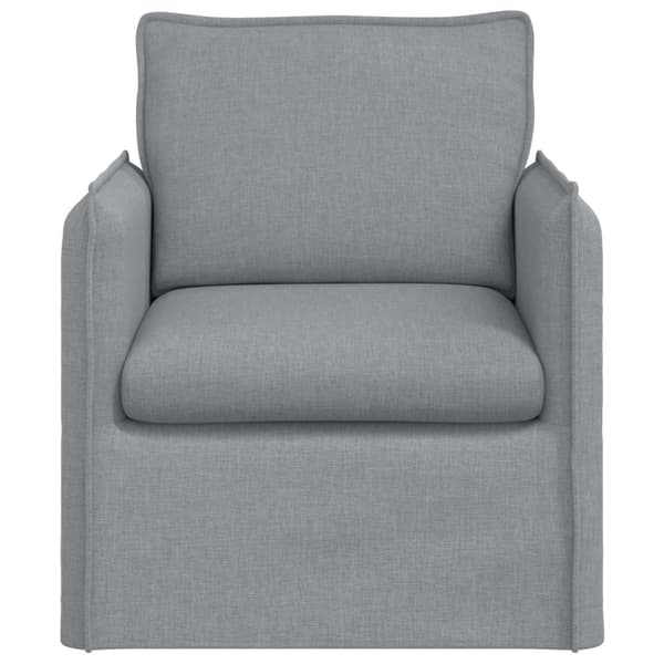 Soffa Ljusgrå 75 x 82 x 85 cm tyg