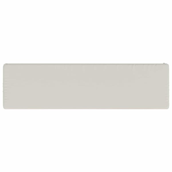 1-delad Bänk Kudde VUGHT 100% Polyester Vit 100 x 30 x 5 cm