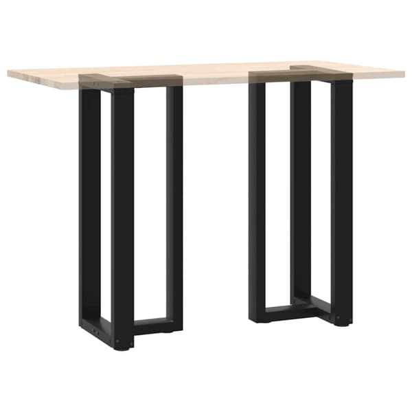 Barbordsben T-formade 2 st svarta 40x35x(100-101) cm stål