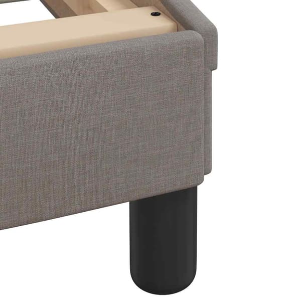 Bed Frame without Mattress "Hanko" Taupe 160x200 cm Fabric