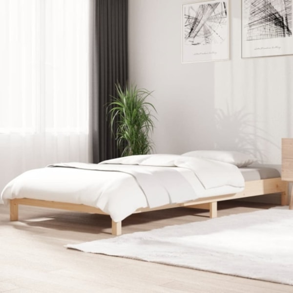 Stapelbar säng 90x190 cm massivt furuträ