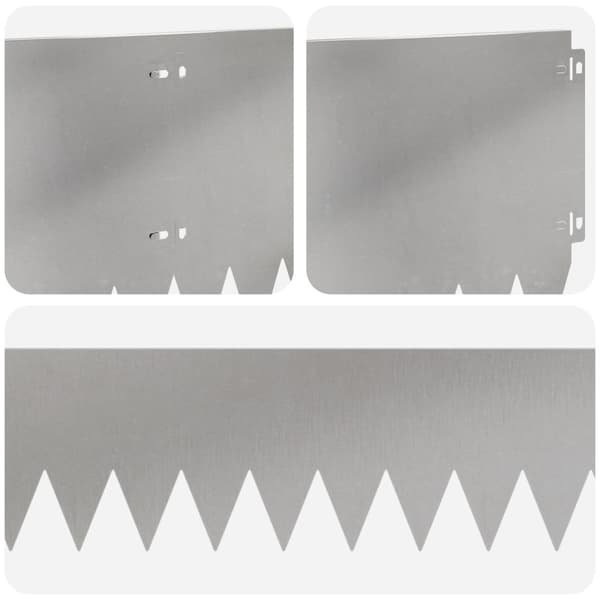 Kant för gräsmatta 20 pcs 103 x 25 cm Stål Silver