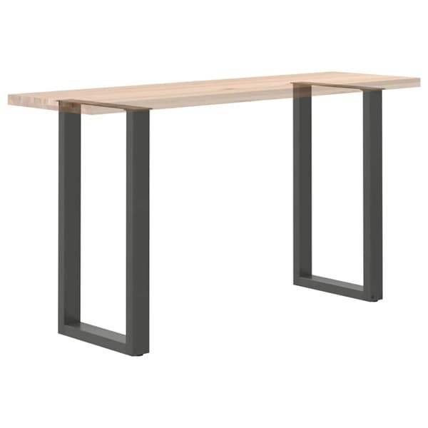 Barbordsben U-formade 2 st antracit 40x(90-91) cm stål
