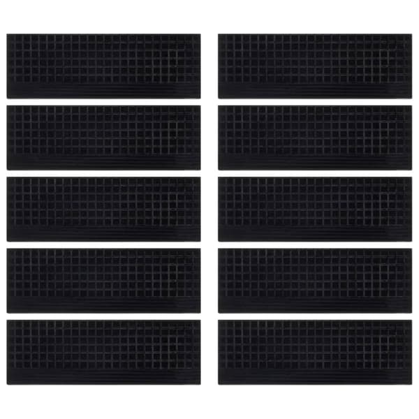 Trappstegsmattor 10 st 25x75 cm gummi