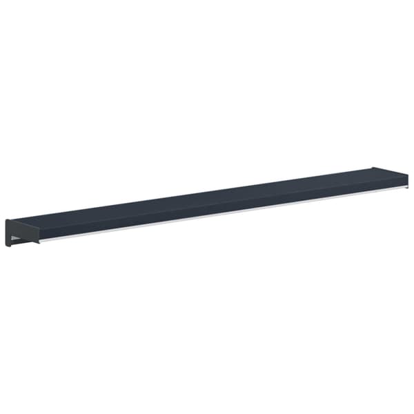 Fönsterbräda Anthracit med träådring 60 x 15 x 4,5 cm PVC