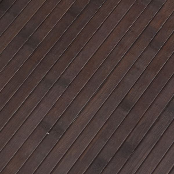 Rumsavdelare mörkbrun bredd 600 cm höjd 165 cm bambu