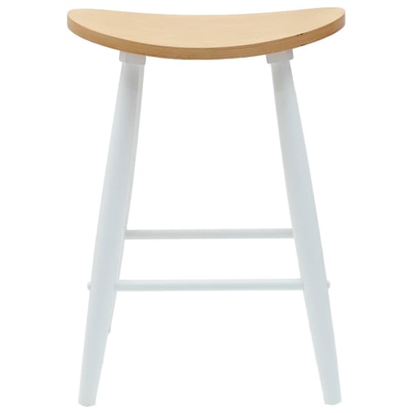 Matstolar 2 pcs Vit 46 x 37 x 63 cm Massiv Gummiträ