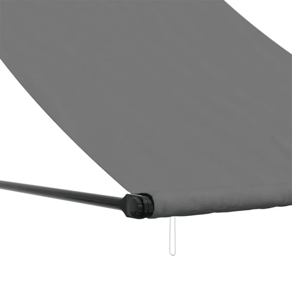 Markis infällbar antracit 150x150 cm tyg och stål