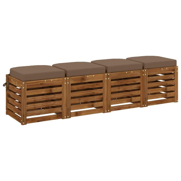 4-delade Sittkuddar SOEST 4 st 100% Polyester Taupe