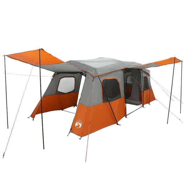 3 person Grå och orange 185T Polyester med PU-beläggning