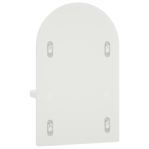Vägg hylla 2 st Vit högglans 23 x 13,5 x 37,5 cm