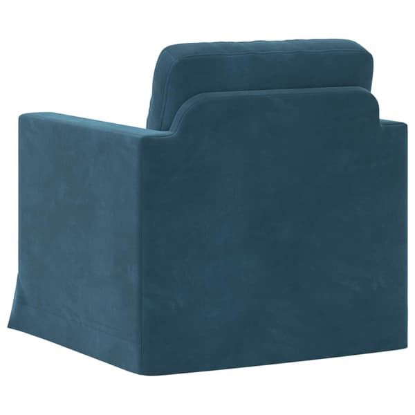 Soffa Blå 78 x 78 x 80 cm Sammet