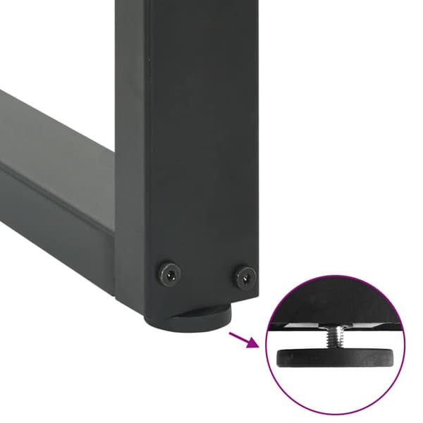 Soffbordsben U-formade 2 st antracit 28x(42-43) cm stål