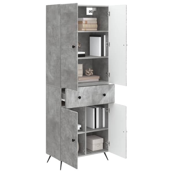 2 pcs Betonggrå