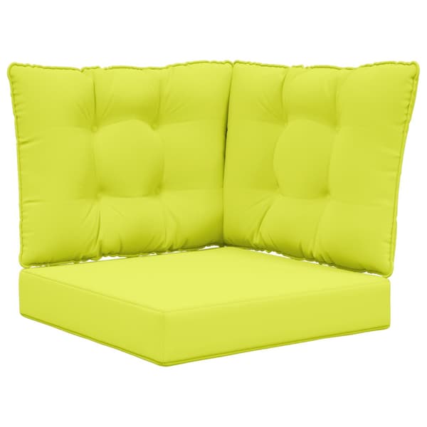 Utomhus Soffa Kudde 3 pcs Grön Polyester