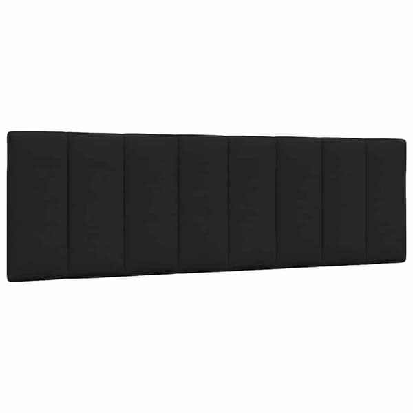 Bed Frame without Mattress "Hanko" Black 160x200cm Fabric