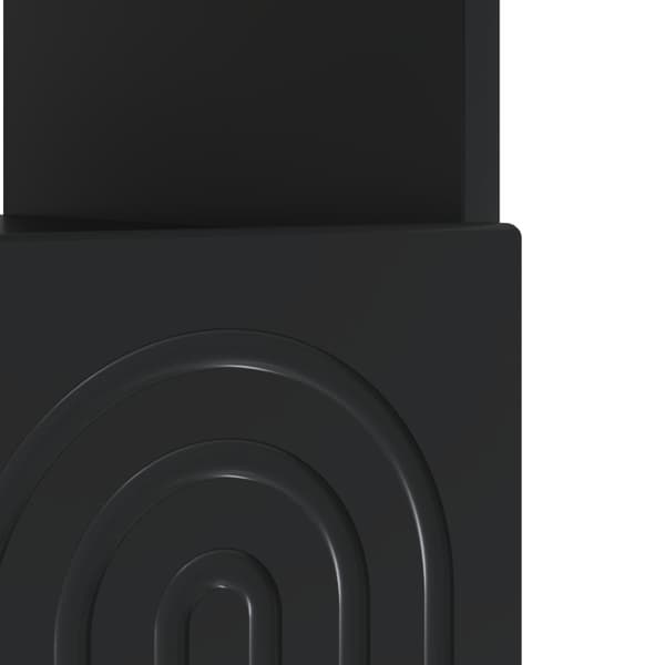 LED TV-skåp Svart Konstruerat trä
