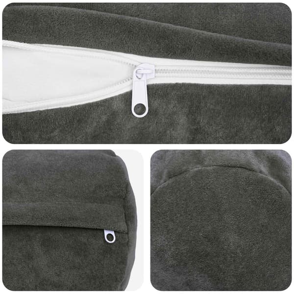 Kudde med kudde HEERLEN 6 st Antracit Mikrofiber Fleece