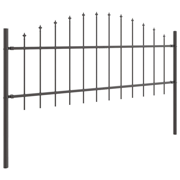 Trädgårdsstängsel Woerden 6 pcs Grå