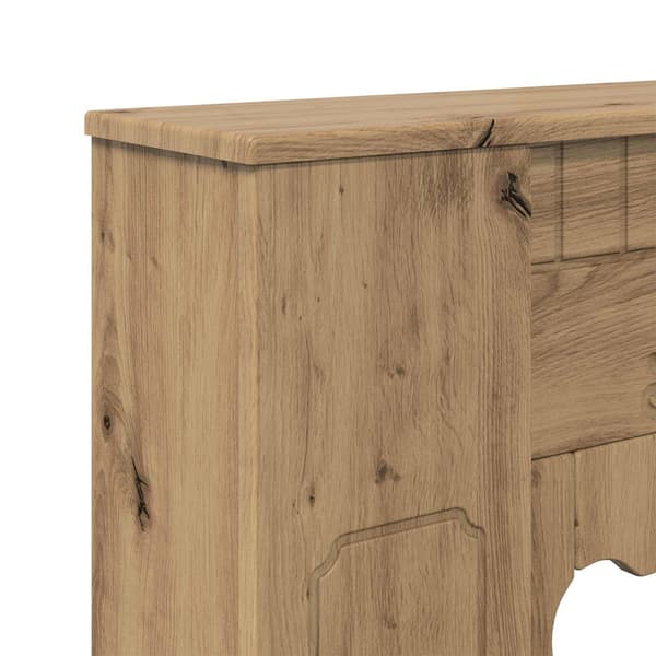 Eldstadsram Artisan-ek 93 x 20 x 89 cm Konstruerat trä