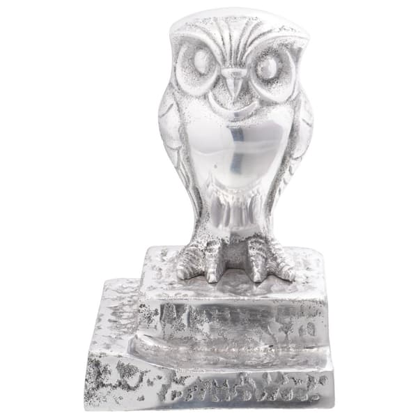 Bokstöd 2 pcs Silver 12 x 9 x 19 cm Aluminium