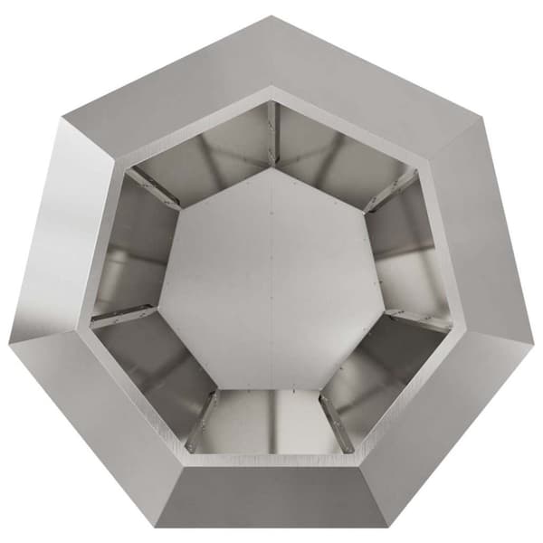Planteringskärl 2 pcs Silver 100 x 100 x 80 cm Rostfritt stål