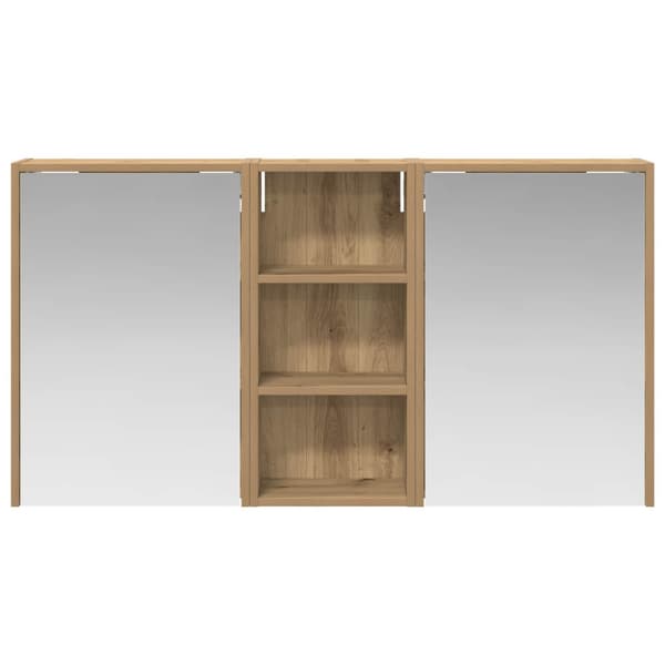 Badrumsskåpsset 3 st 116 x 16 x 62,5 cm Konstruerat trä
