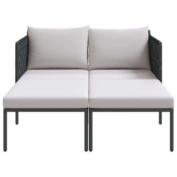 Solbädd Antracit 153 x 115 x 69.5 cm Pulverlackerat stål