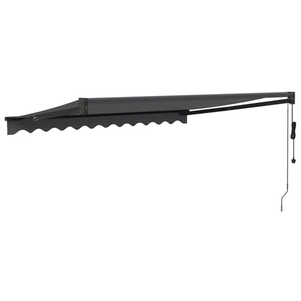 Automatisk infällbar markis antracit 3,5x2,5 m