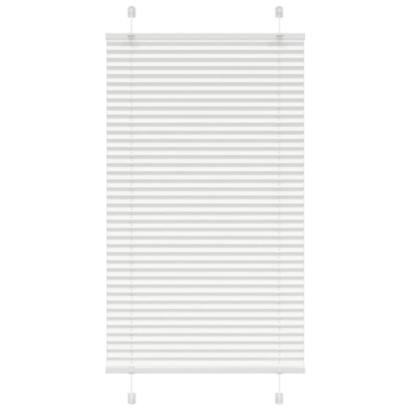 Plisserad persienn vit 80x100 cm tyg bredd 79,4 cm polyester