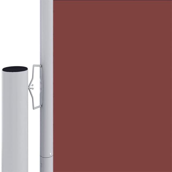 Infällbar sidomarkis brun 160x1200 cm