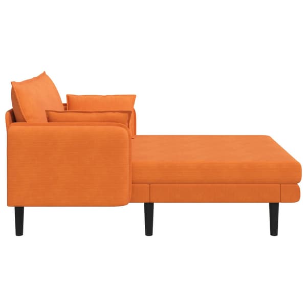 Stor schäslong Orange Mockatyg