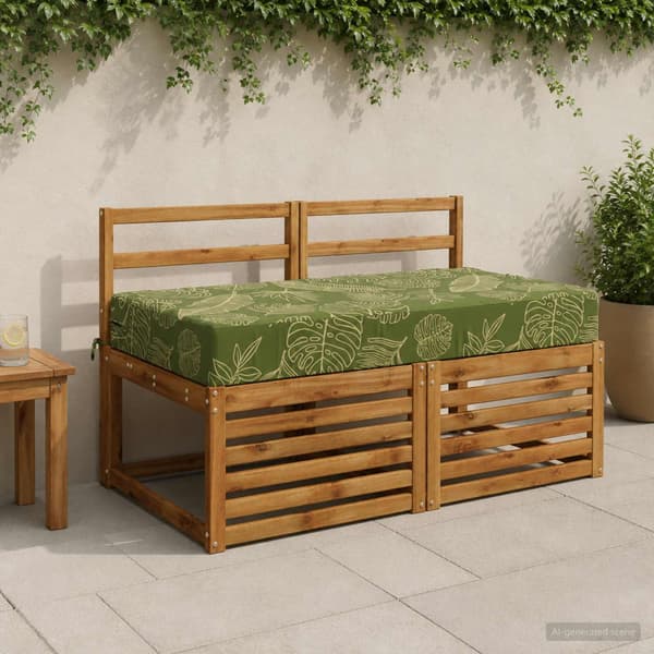 Sittkudde SOEST 100% Polyester Blad-design 120 x 60 x 15 cm