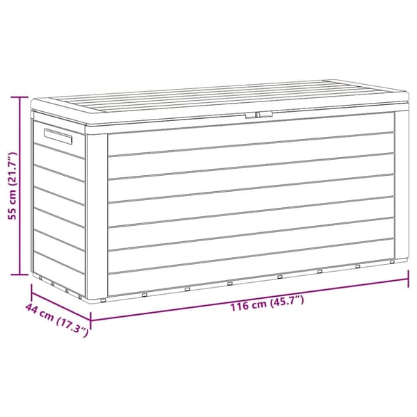 Dynbox brun 78x44x55 cm