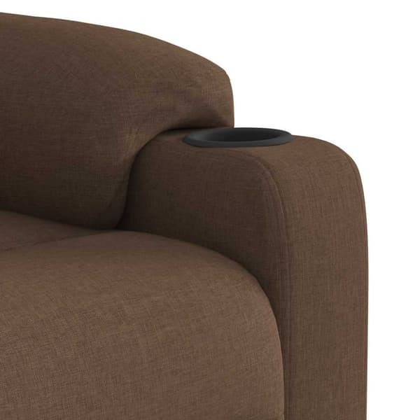 Elektrisk reclinerfåtölj Brun tyg
