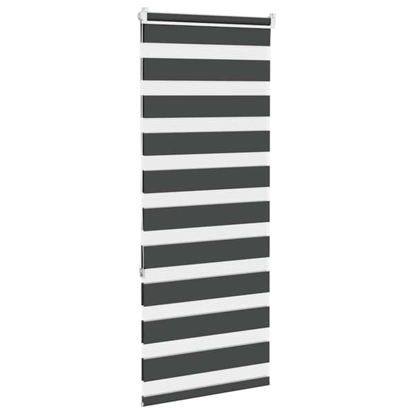 Rullgardin zebra svart 60x150 cm tyg bredd 55,9 cm polyester