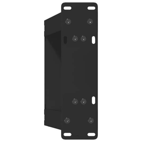 Soffbordsben U-formade 2 st svarta 30x(30-31) cm stål