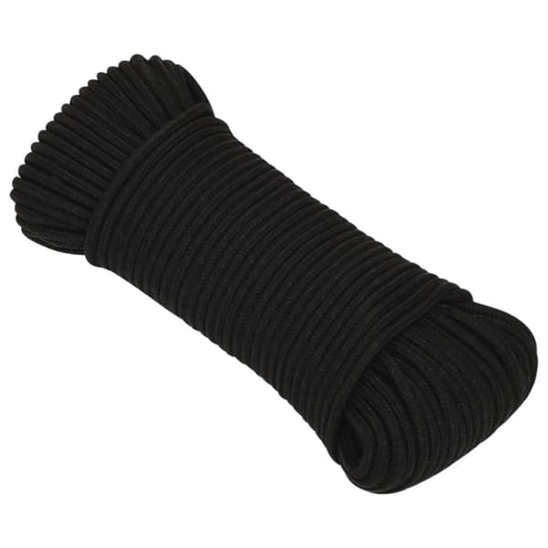 Rep svart 4 mm 500 m polyester