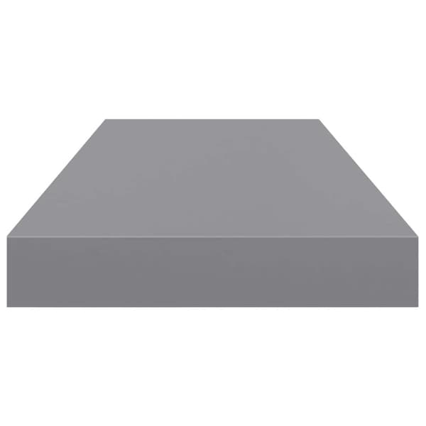 Svävande vägghyllor 4 st grå 60x23,5x3,8 cm MDF