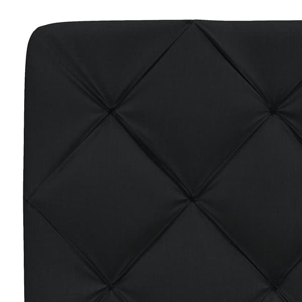Headboard Cushion Black 180 cm Fabric