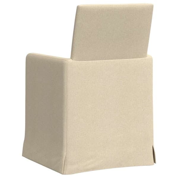 Matstolar 2 pcs Kräm 57 x 67 x 95 cm tyg