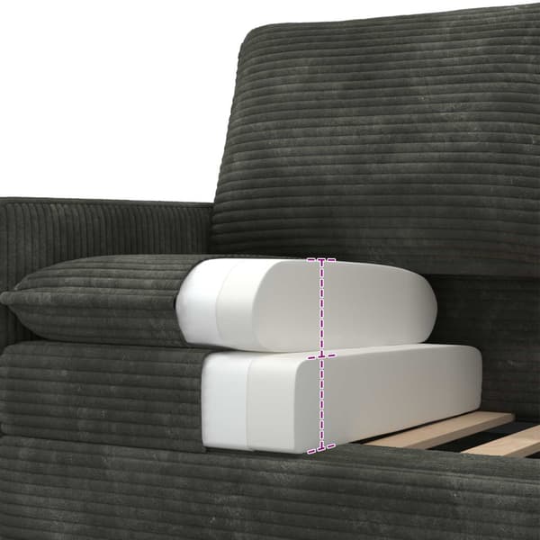 Soffa Antracit 76 x 81 x 87,5 cm Polyester