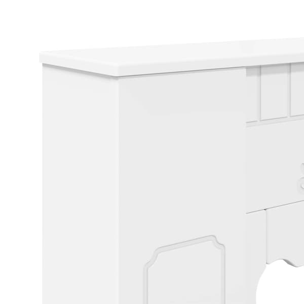 Eldstadsram Vit 93 x 20 x 89 cm Konstruerat trä