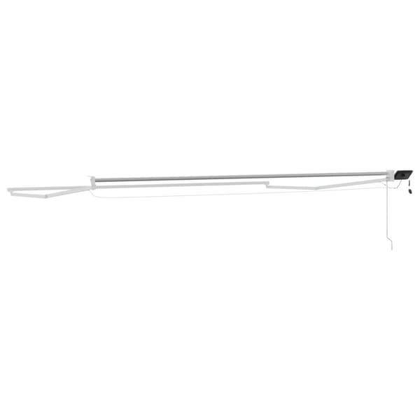 Elektrisk utdragbar markisram Vit 4 × 3 m Aluminium