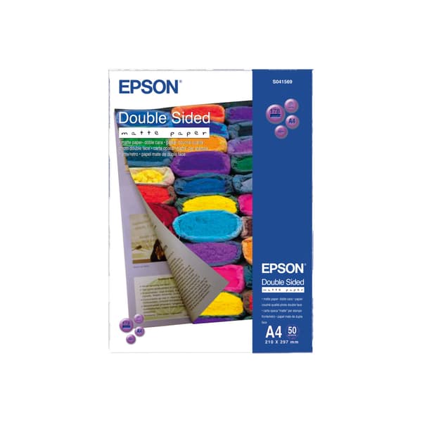 Epson Double-Sided Matte Paper - papper - matt - 50 ark - A4 - 178 g/m²